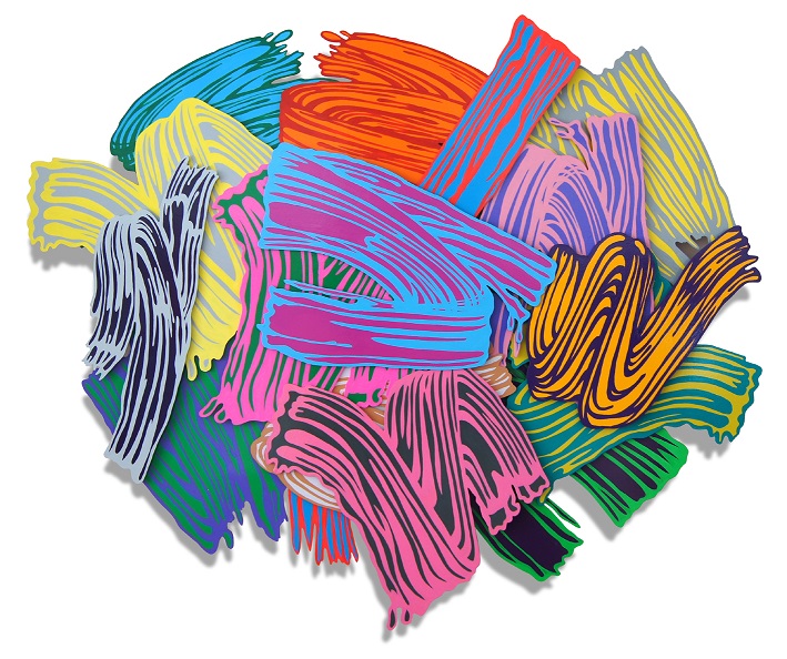KONG Sunghun, Re-Color Line BRUSH, 2021